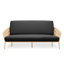 Housse pour canapé-lit réversible en tissu de polyester réversible avec fermeture à glissière 3 côtés-96484494-87758523