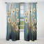 Minimalisme beige et bleu Buttercups On Blue II - rideau occultant Buttercups - 1 panneaux-845075197