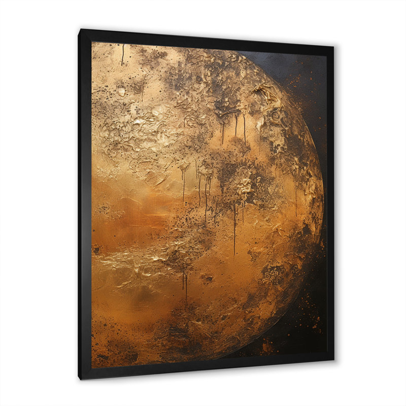 Rayon de lune bronze, Cadre photo noir simple, H 44 po x l 34 po x P 1,5 po