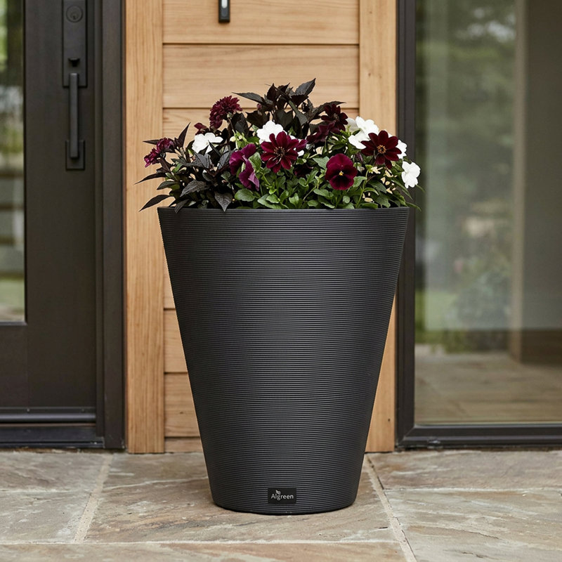 Pot à fleurs Cara, Noir