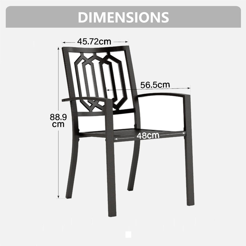 Stackable Outdoor Patio Dining Armchair