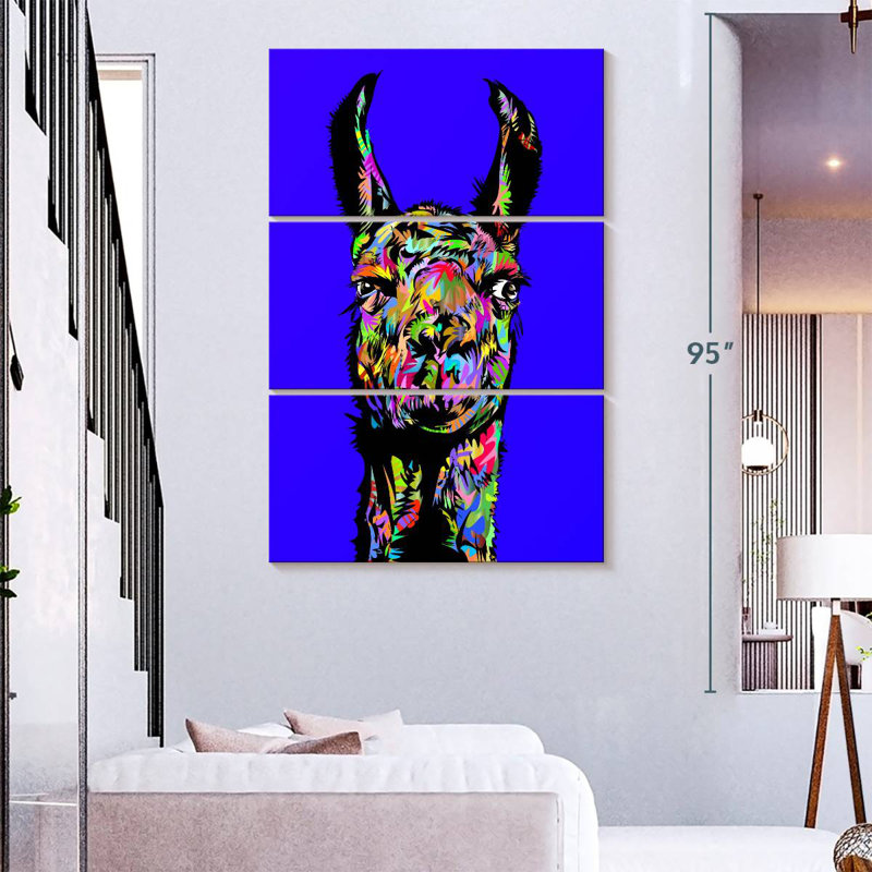 Brampt Llama 2021, 74'' H x 48'' W