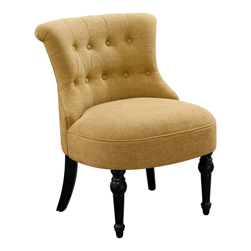 Upholstered Side Chair, Yellow