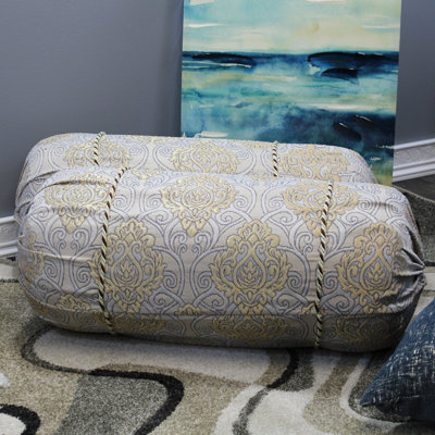 Damask Feather Throw Pillow