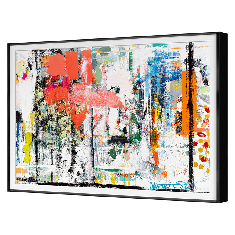 «Kyle's Wall 2» par Kate Woodman, Cadre noir, H 42 po x l 56 po