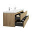 Ensemble de meuble-lavabo double mural 83 po Elbert