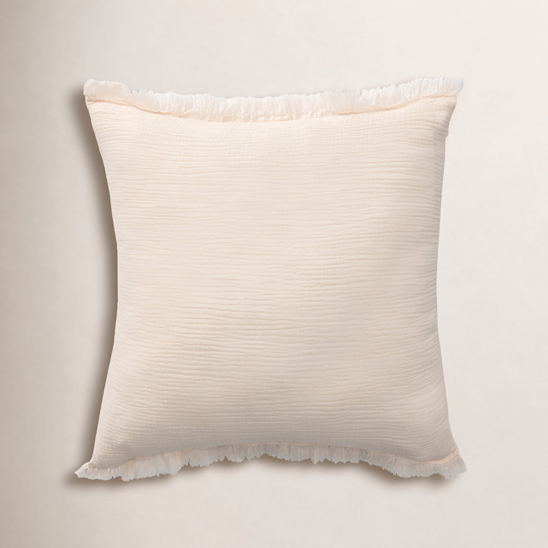 Housse de coussin Ava Karely, Pêche, Housse de coussin seulement - sans coussin