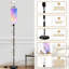 Lampe sur pied ciel nuageux fantaisie galaxie pastel arc-en-ciel mignon fluffy magique rose lampe sur pied à intensité variable avec télécommande interrupteur au pied ampoule abat-jour grand mât pour salon chambre bureau