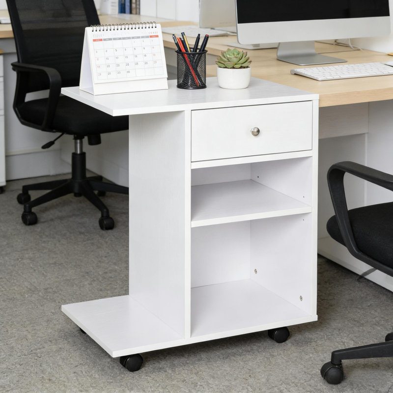 File Cabinet Cart,Mobile Printer Stand,Small Storage Cabinet