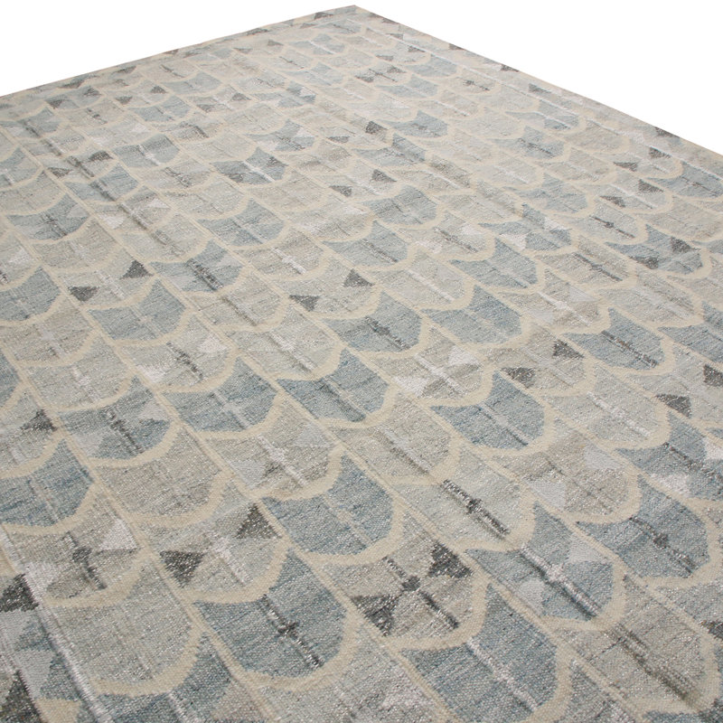 Wool Geometric Area Rug, Rectangle 12' x 15'