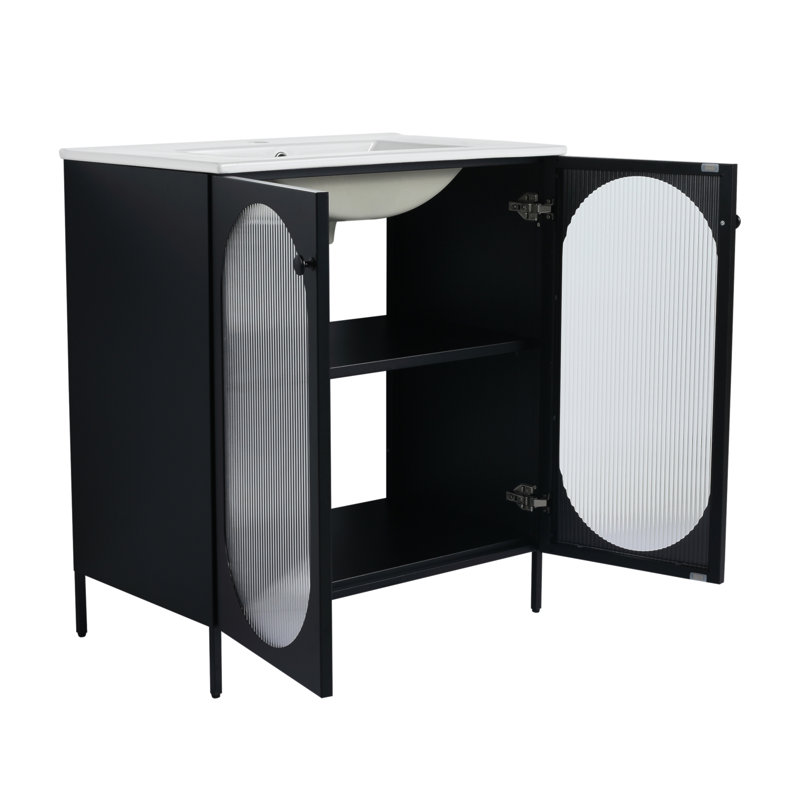 Meuble-lavabo autoportant de 30 pouces -BVB09630BK