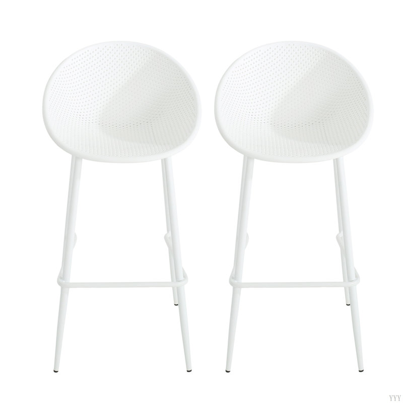 Tabouret de bar Gable (ensemble de 2), Blanc