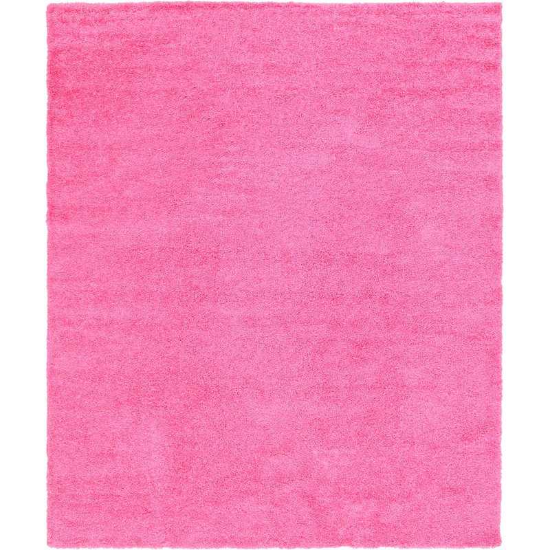 Tapis rose Angeline Taffy, Square 5'3", Rose caramel