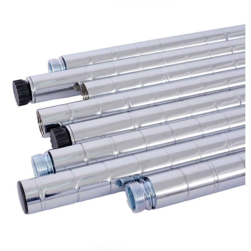 Étagère métallique à 6 niveaux, capacité de 2722 kg (6000 lb), certifiée NSF, robuste et réglable, avec roulettes et tapis de protection pour étagères, en acier chromé, pour usage commercial. Dimensions : 208 cm (82 po) H x 122 cm (48 po) L x 46 cm (18 po) P.