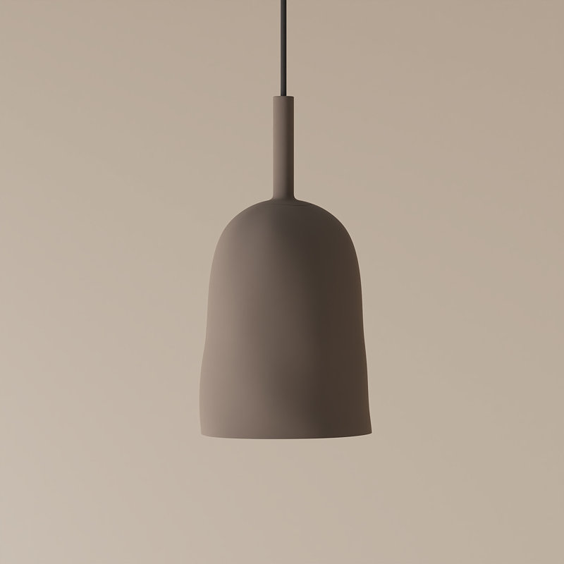 Vessel Pendant Light, 24" H x 14.5" W x 9" D, Black, Smoke