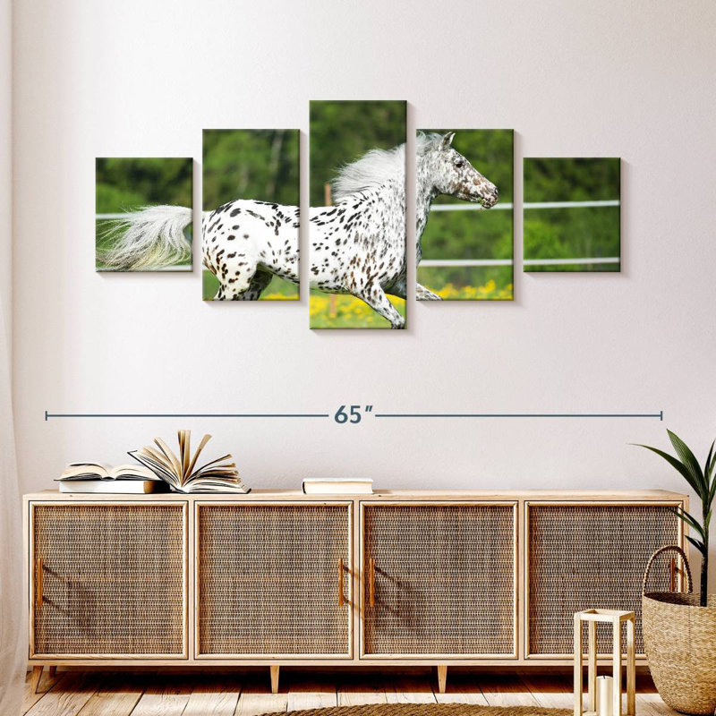 Cheval Appaloosa, H 24 po x l 55 po