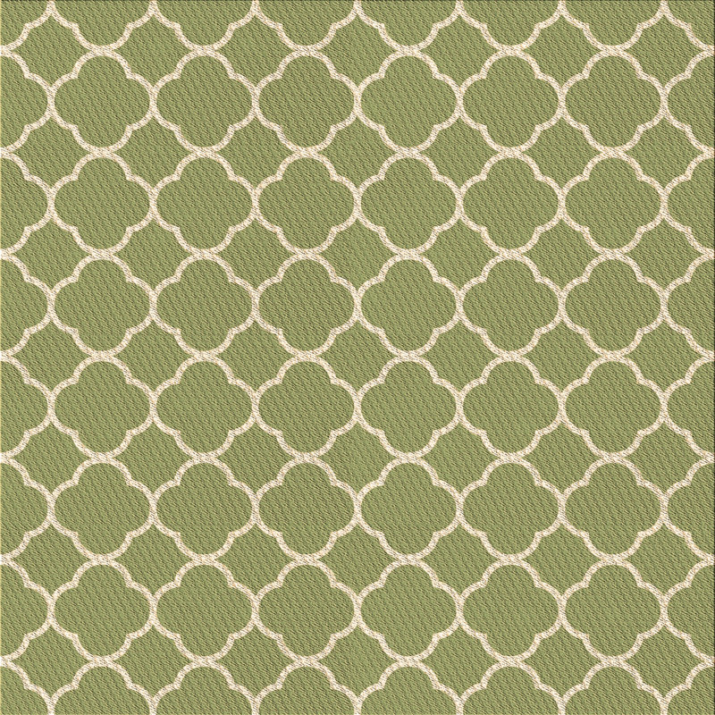 Performance Wool Geometric Indoor Rug, Square 3'