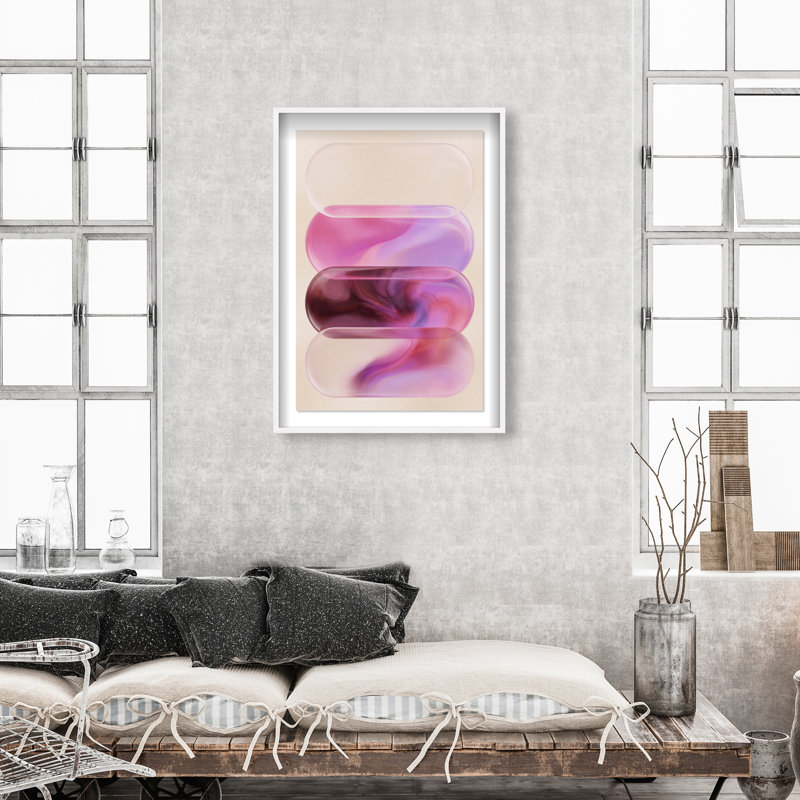 Clear Rose Print by Oliver Gal, 25.5"H x 17.5"W, White Shadowbox