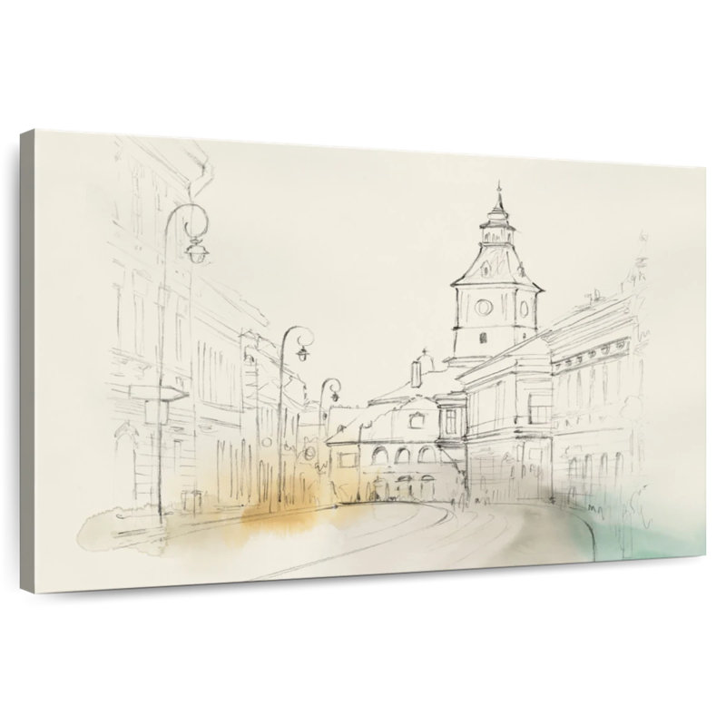 City Sketches II, 34" H x 51" W