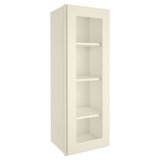 Plywood Pre-Assembled Wall Cabinet with Adjustable Shelves Glass not included