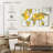 Aliaz World Map Yellow Gray-108085937