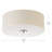 Chantey Linen Flush Mount-1593096540