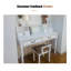 Bureau en bois d'hévéa de style américain avec bibliothèque de bureau-3851866-3851864