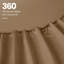Ensemble de draps en coton égyptien luxueux de couleur unie à densité de tissage de 1000 fils avec poches profondes Simba-22196738-22196739
