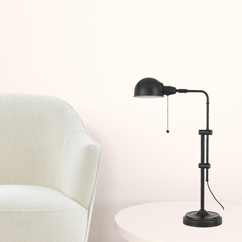 Lampe de bureau noire Adalie, H 24 po x l 7,75 po x P 16,5 po