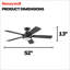 Ventilateur de plafond contemporain Radstock