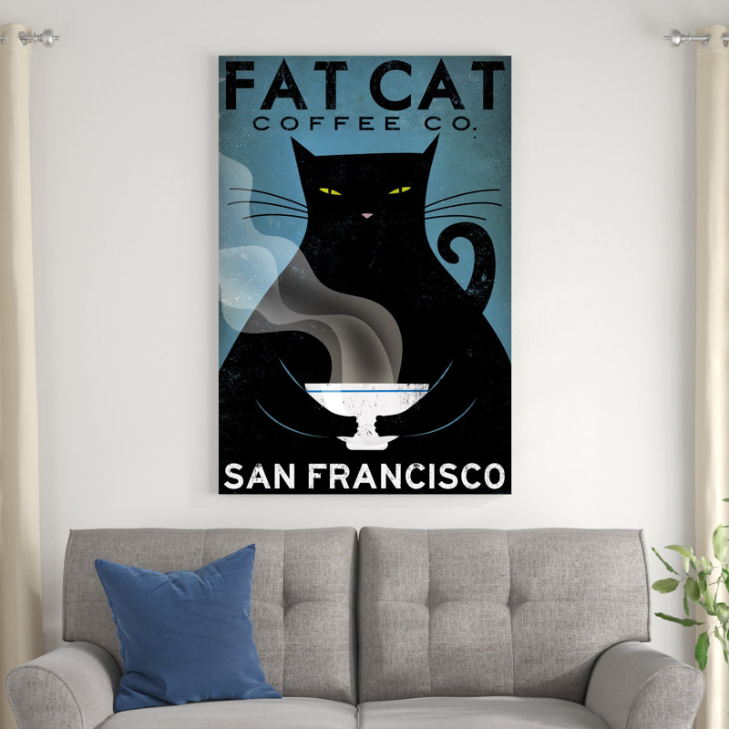 " Cat Coffee " by Ryan Fowler, 48" H x 32" W 