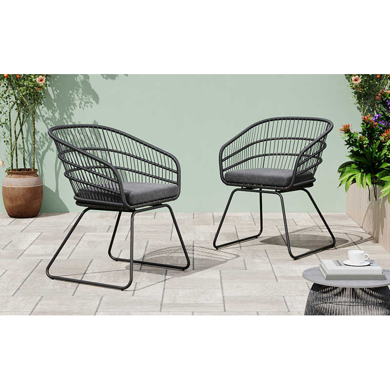 Chaise Terry 2 pièces avec 2 coussins, Gris, Gris