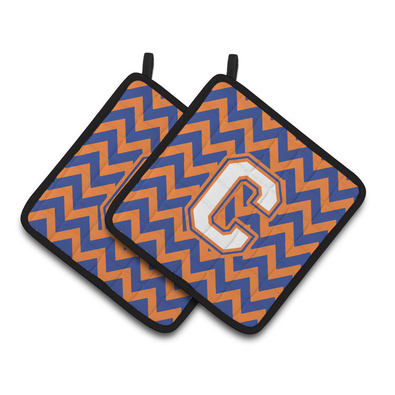 Poignée à chevrons, C, Bleu/orange