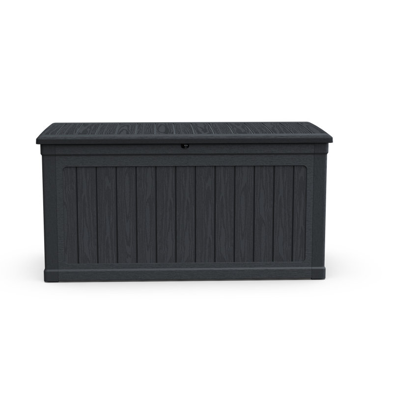 230 Gallon Large Outdoor Storage Xxl Deck Box For Patio Furniture, Outdoor Cushions, Garden Tools And Sports/Pools Equipment, Waterproof Resin, Lockable