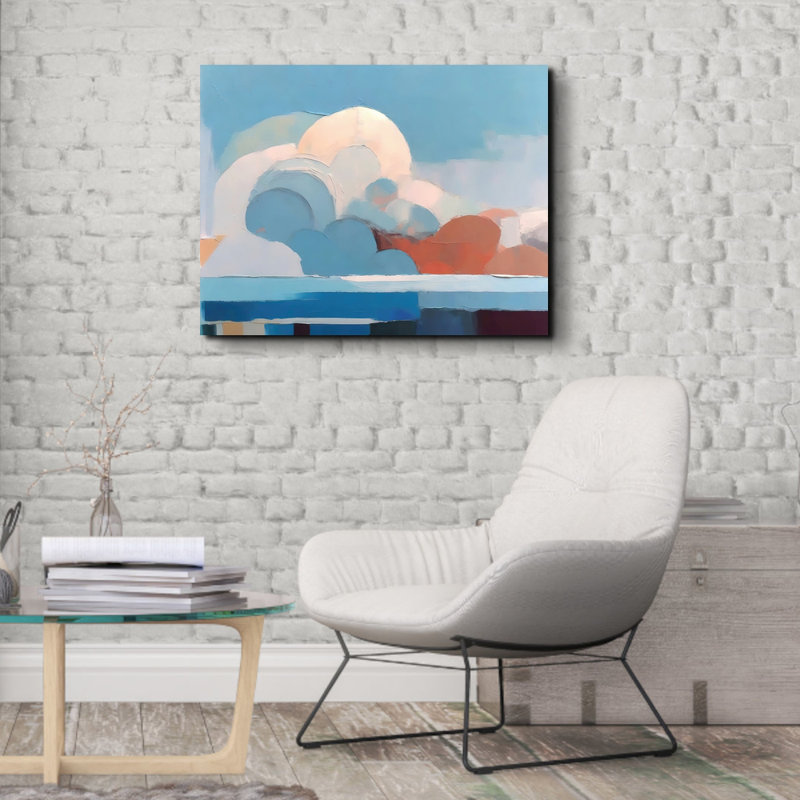 "Paysage 10" sur toile, H 26 po x l 32 po