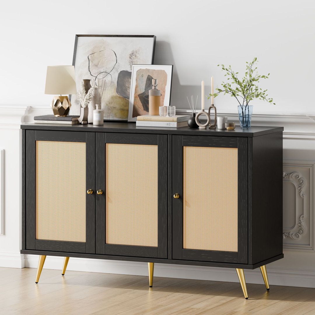 Hissop 3-Door Accent Cabinet Bay Isle Home™ 