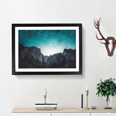 Yosemite Valley at Dusk - Picture Frame Painting Print
