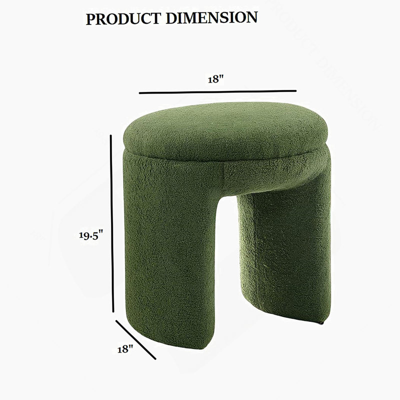Tabouret décoratif rond 1Pc