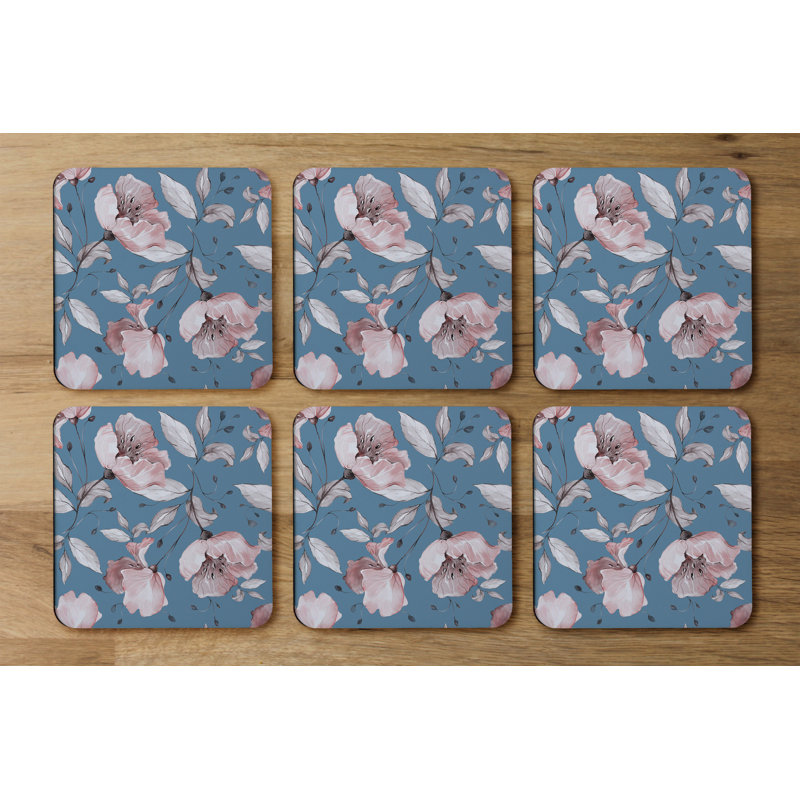 Square 6 Piece Coaster Set