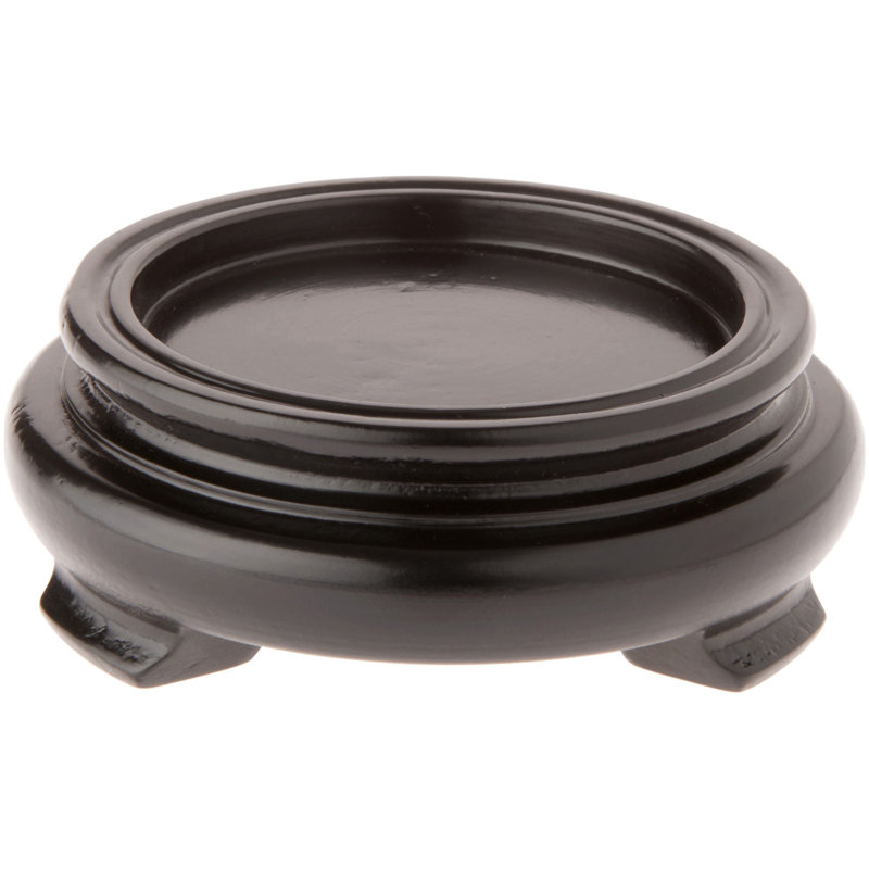 Base de présentation Malena, H 1,25 po x l 3 po x P 3 po, Placage de bois noir