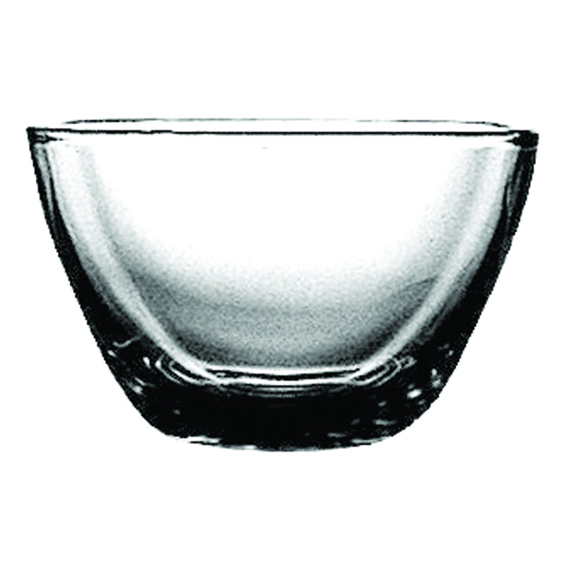 Bol carré en polycarbonate - 12 pièces, Clair