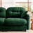 2 - Seat With Chenille, Ergonomic Curve, And Movable For Contemporary Living Modular Made Of Chenille High Density Foam, Soft Throw Pillows, Cloud Comfort-1222807903