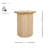 Dashad Rattan Side/End Table W/ Wood Top