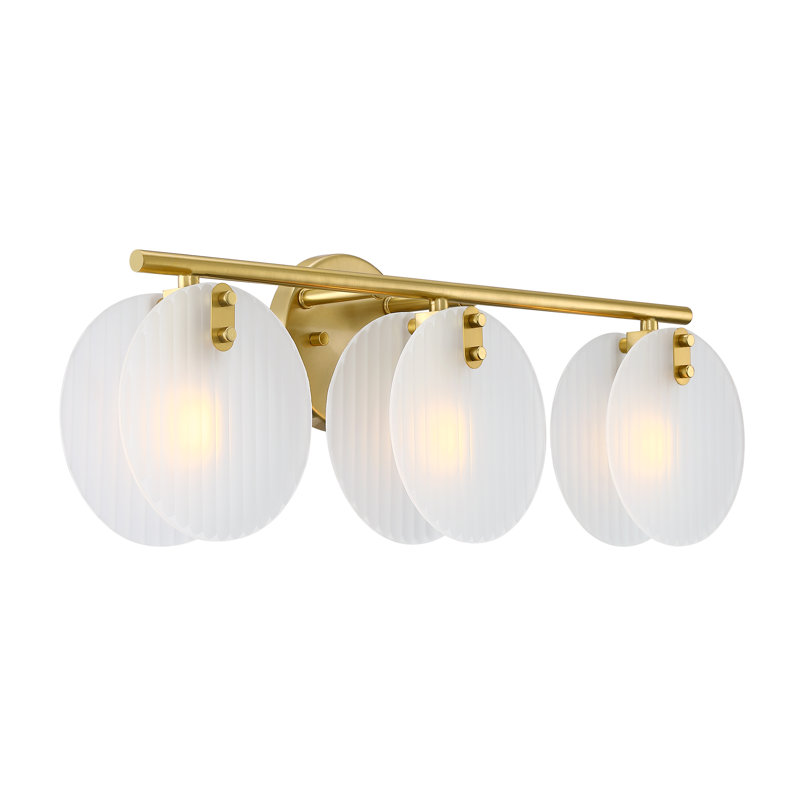 Éclairage de salle de bain 3 lumières à intensité variable Ledda