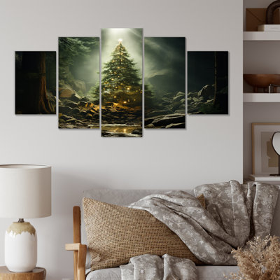 Arbre de Noël vert et vert