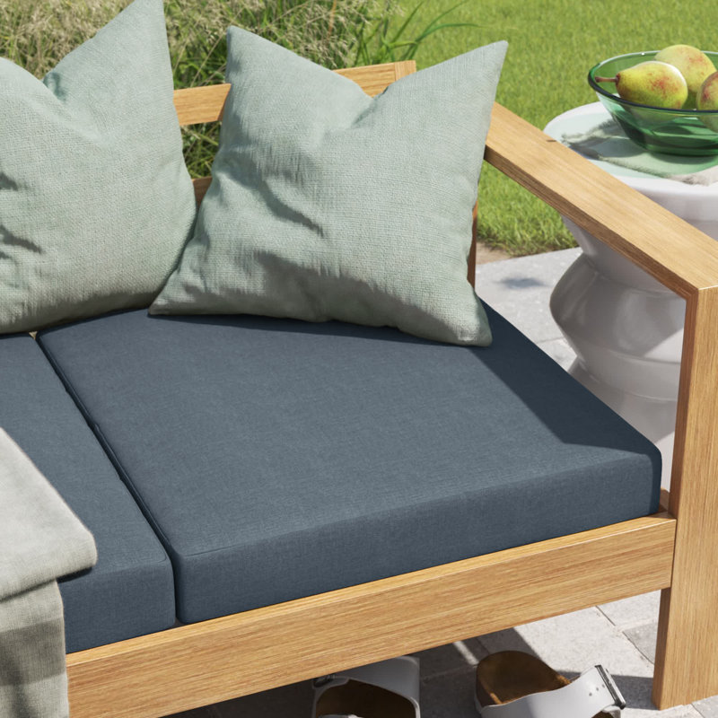 Coussin de siège d'extérieur ARDEN, H 4 po x l 21 po x P 21 po, En jean