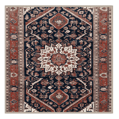 Tapis brun lavable à la machine