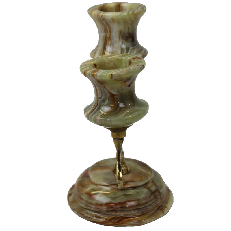 5'' H Brass Tabletop Candlestick