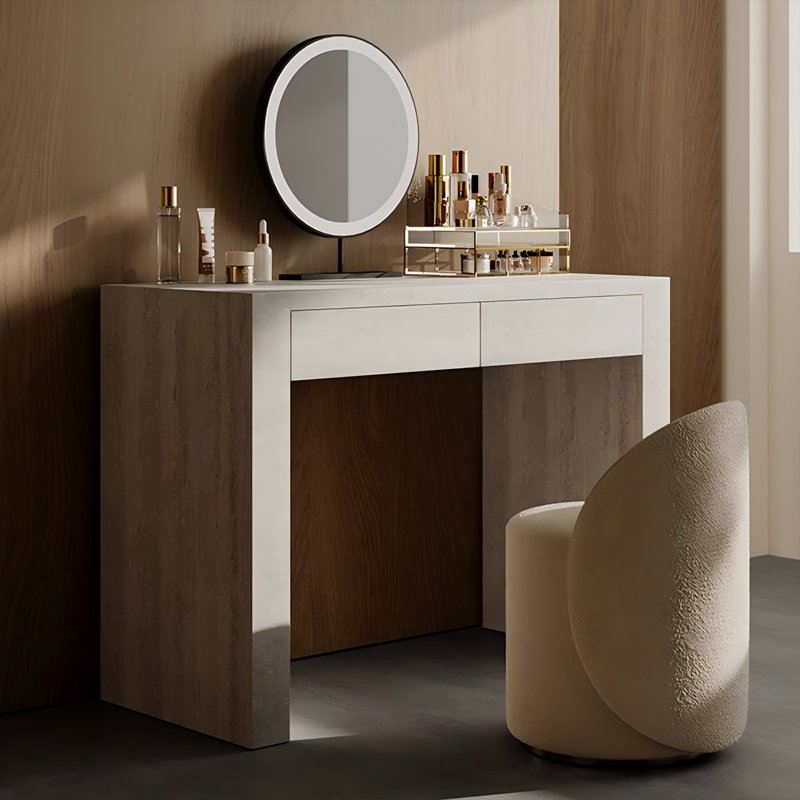 Sintered Stone Waterproof Minimalist Vanity, 29.53" H x 47.27" W x 15.75" D