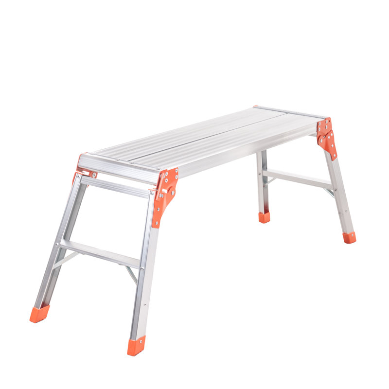 Établi en aluminium, escabeau de grande taille, établi portatif pliable